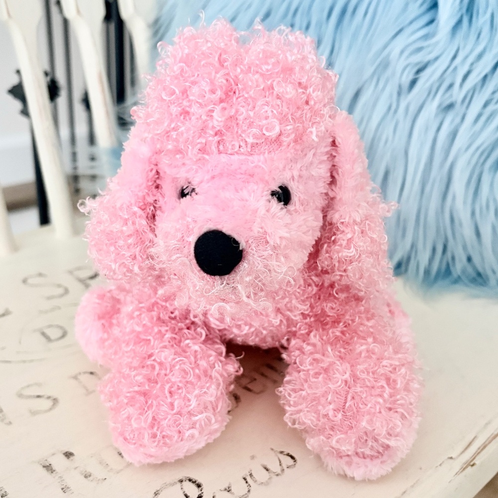 WEBKINZ Pink Poodle, Ganz, Stuffed Animal, Plush, Toy,‎ Nice Condition, NO CODE